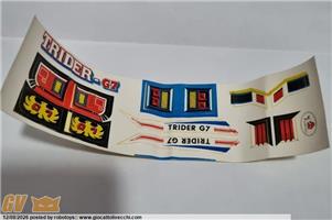 TRIDER G7 DX CLOVER SET ADISIVI ORIGINALI RARISSIMI VINTAGE CHOGOKIN 