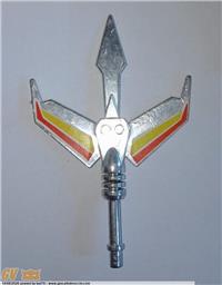 TRIDENTE CROMATO TRIDER G-7 BELLISSIMO E CON ADESIVI