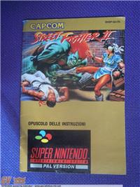 LIBRETTO ISTRUZIONI ORIGINALE STREET FIGHTER II PER SUPERNINTENDO